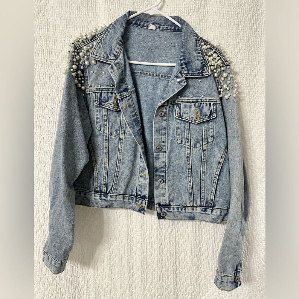 Women’s studded denim jacket